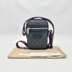 Mini Messenger Supreme Canvas Black Grey