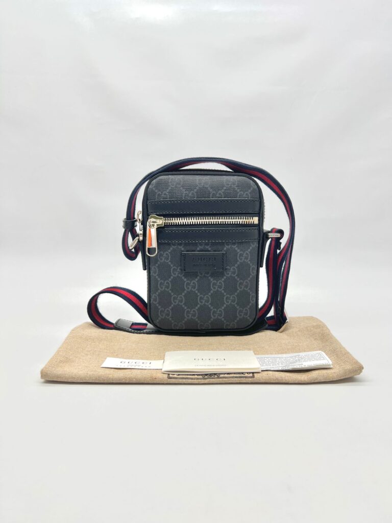 Mini Messenger Supreme Canvas Black Grey
