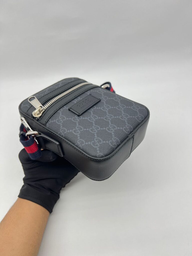 Mini Messenger Supreme Canvas Black Grey