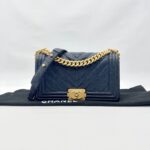 Boy 25 Caviar Navy GHW