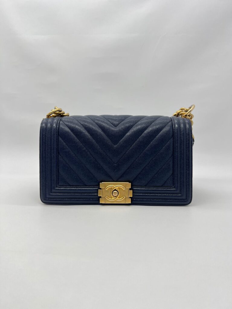 Boy 25 Caviar Navy GHW