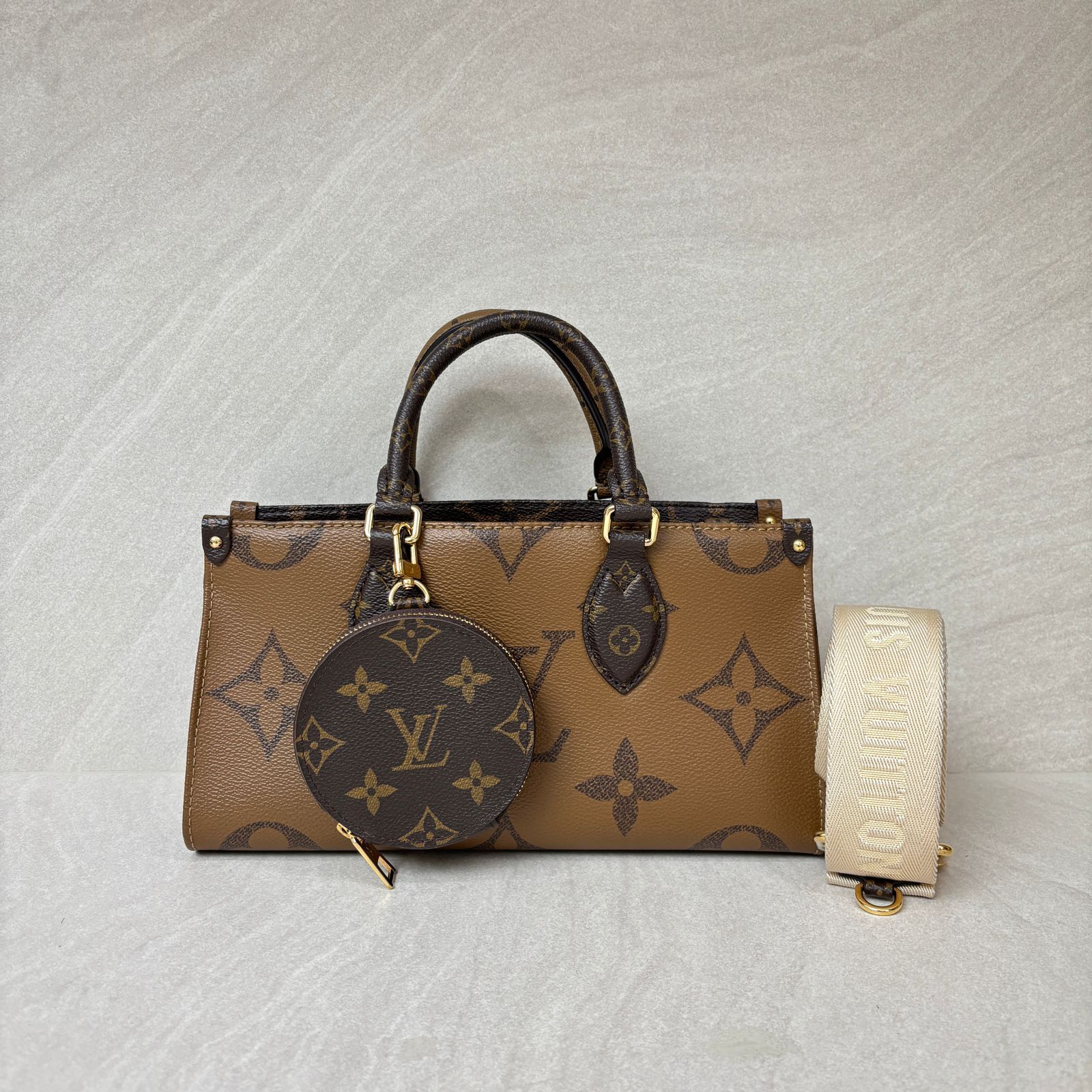 OTG East West Giant Monogram Reverse GHW