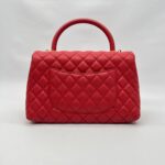 Coco Handle Medium Caviar Red