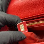 Coco Handle Medium Caviar Red