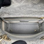 Lady Dior Medium Canvas Toile De Jouy Gray