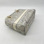 Lady Dior Medium Canvas Toile De Jouy Gray
