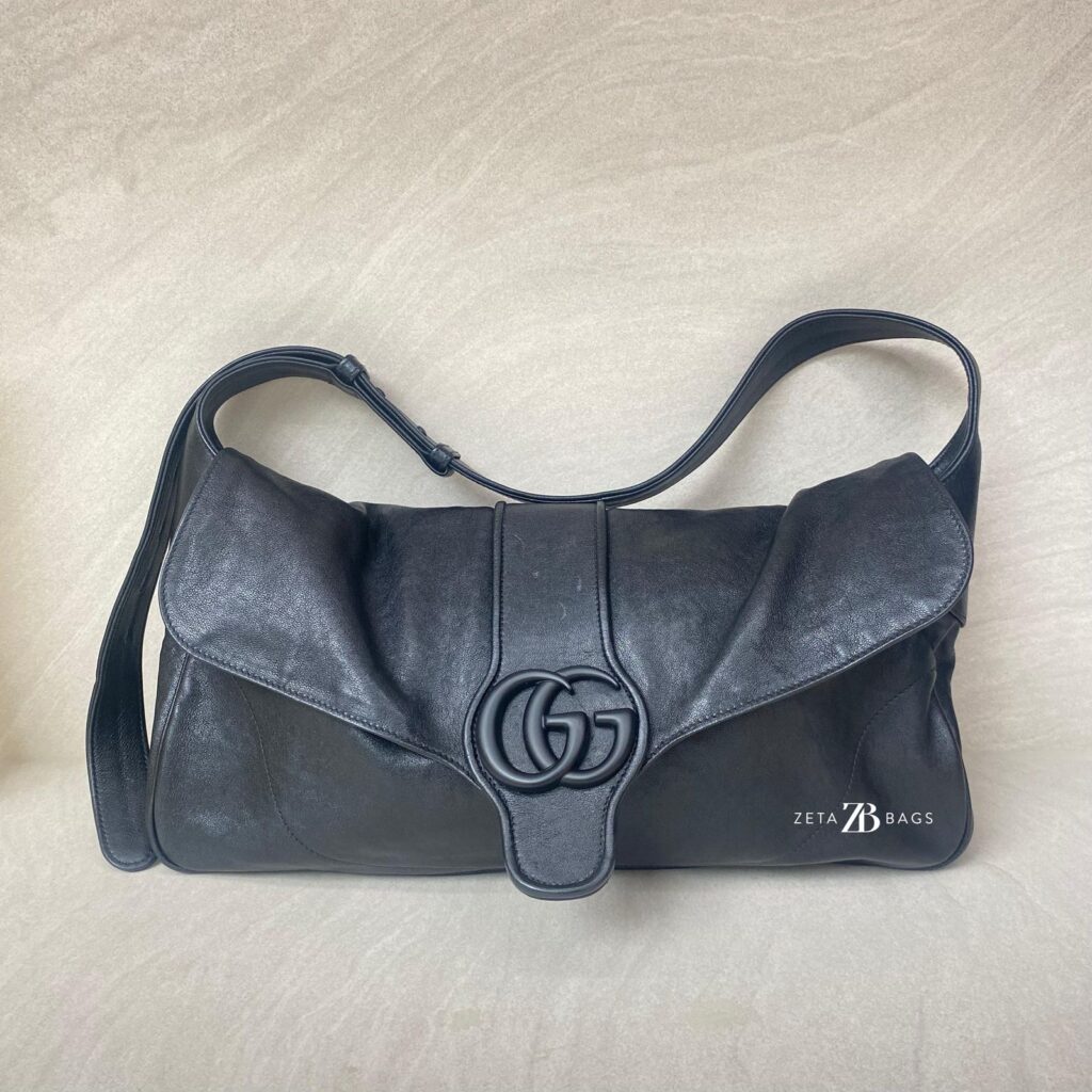 Aphrodite Shoulder Flap All Black