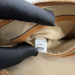 Flat Clutch Geo Laurel Visetos Cognac Embroidered