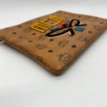 Flat Clutch Geo Laurel Visetos Cognac Embroidered