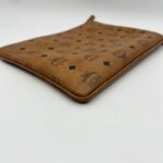 Flat Clutch Geo Laurel Visetos Cognac Embroidered