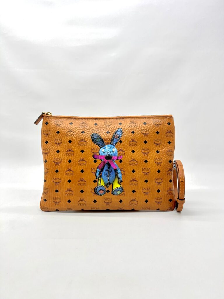 Pochette Rabbit Visetos Cognac
