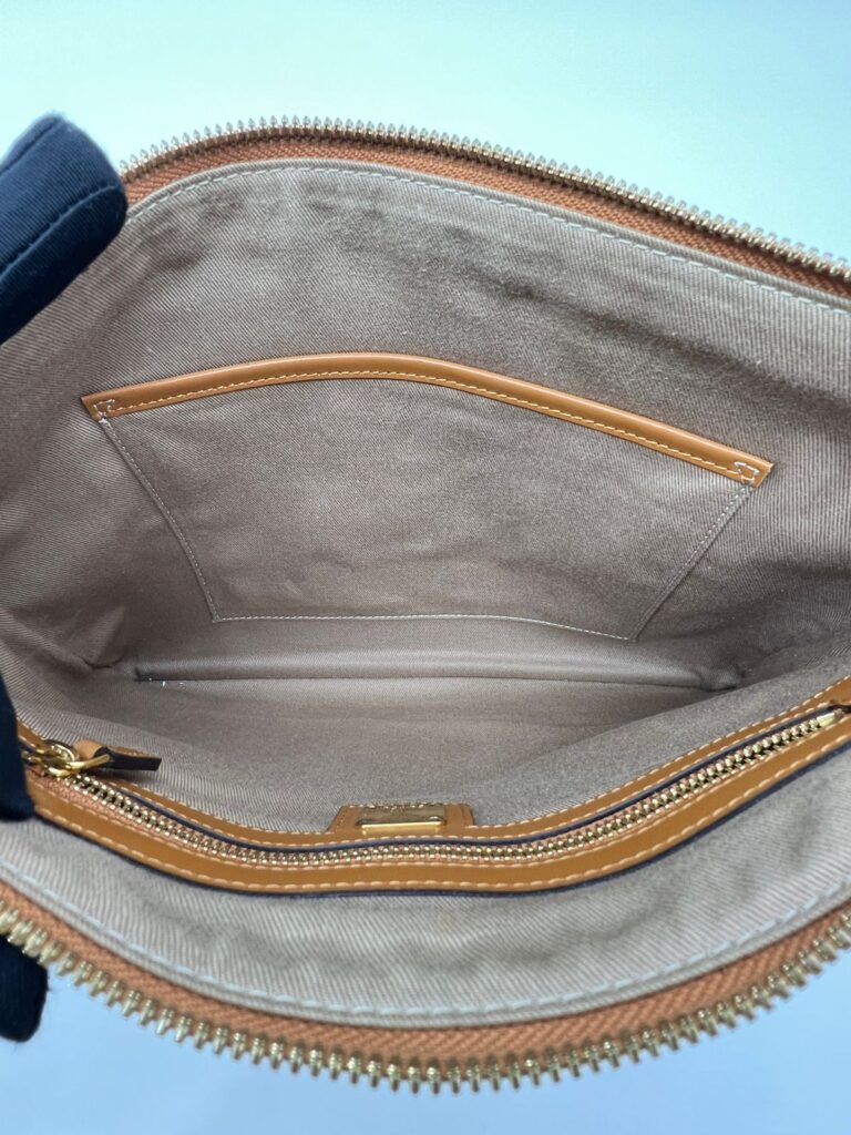 Pochette Rabbit Visetos Cognac