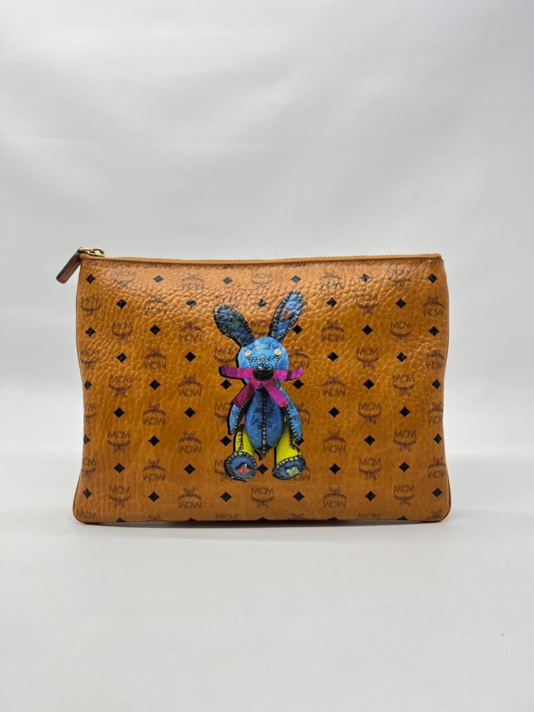 Pochette Rabbit Visetos Cognac