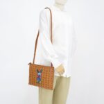 Pochette Rabbit Visetos Cognac