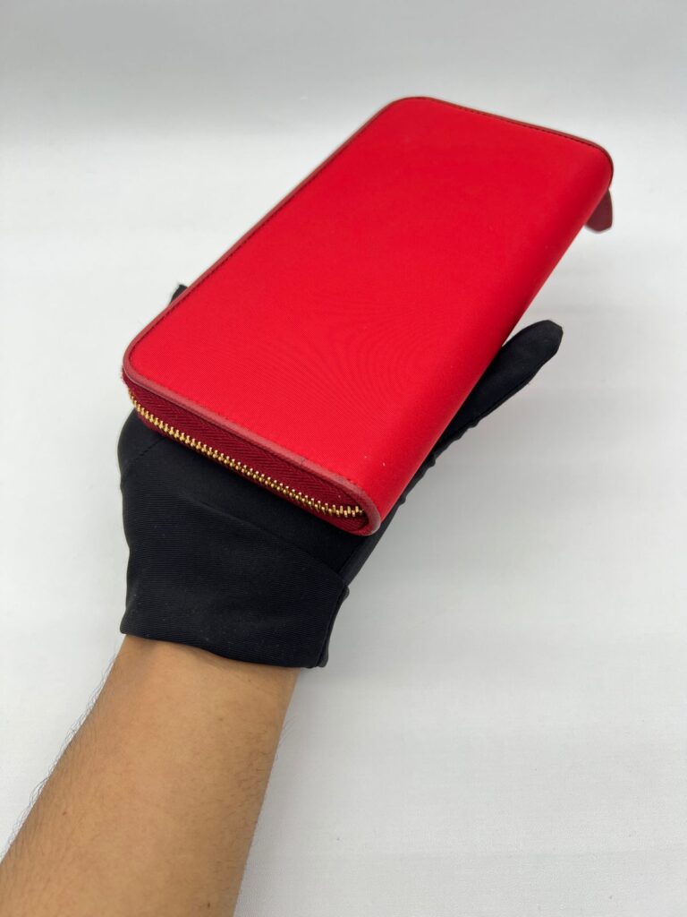 Large Wallet Tessuto Nylon Rosso