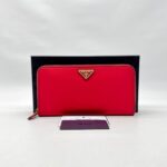 Large Wallet Tessuto Nylon Rosso
