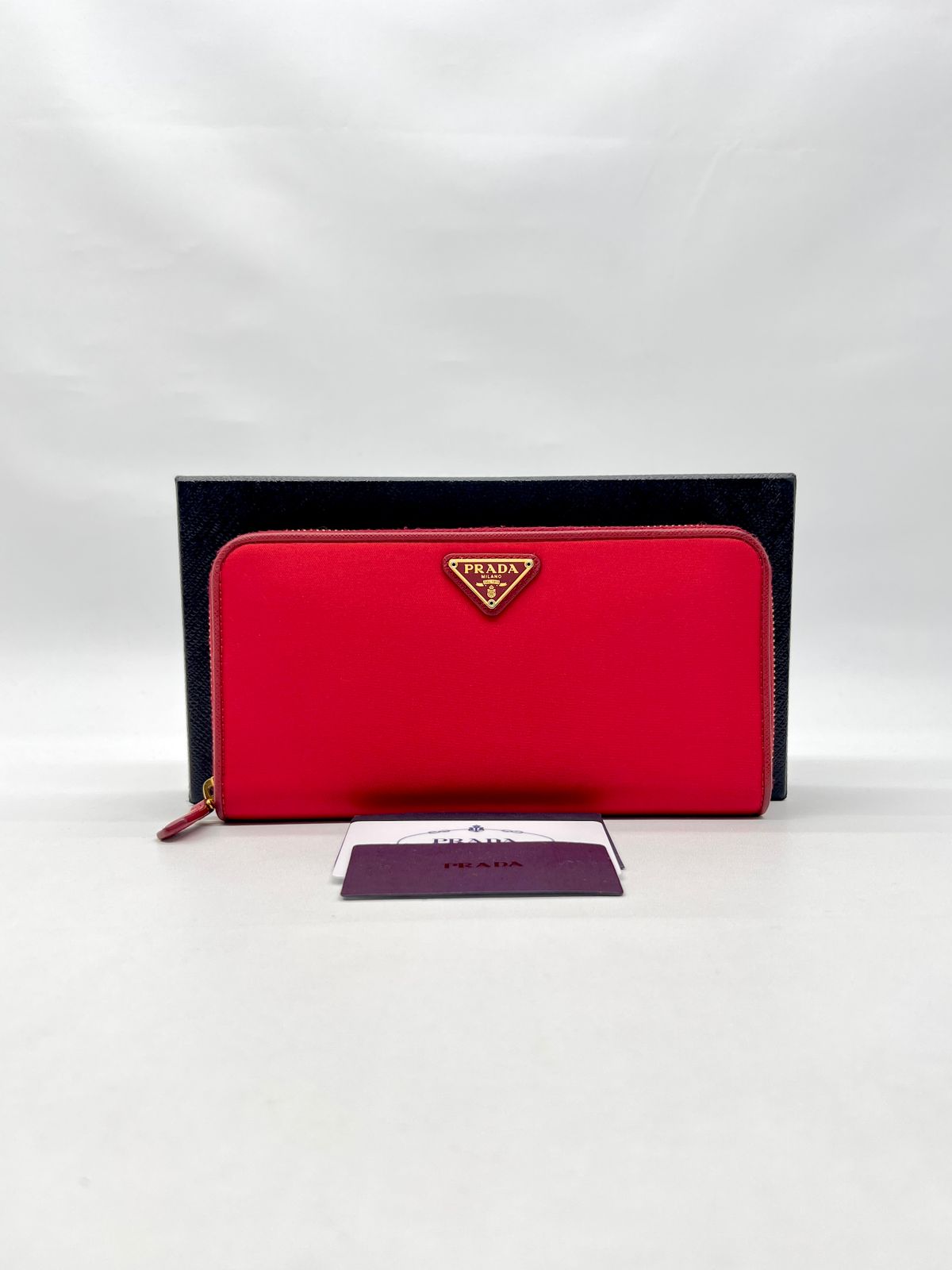 Large Wallet Tessuto Nylon Rosso