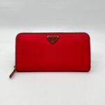Large Wallet Tessuto Nylon Rosso