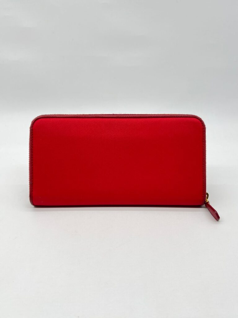 Large Wallet Tessuto Nylon Rosso