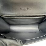 Diorama Flap Metallic Calfskin Dark Grey
