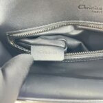 Diorama Flap Metallic Calfskin Dark Grey