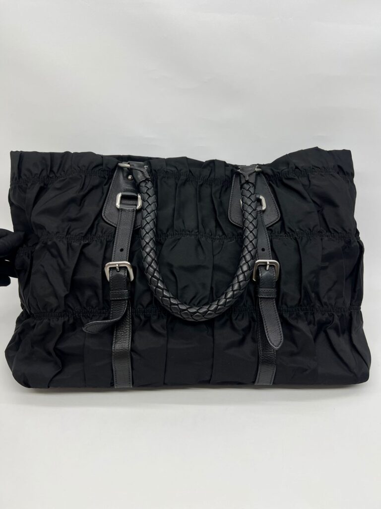 Gaufre Shoulder Bag Nylon Black
