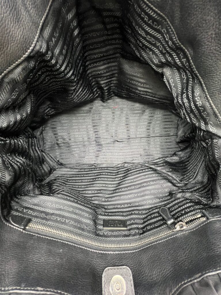 Gaufre Shoulder Bag Nylon Black