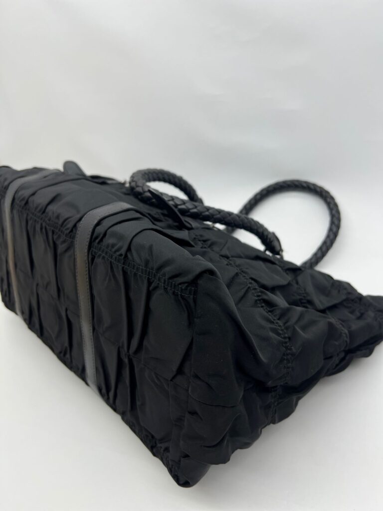 Gaufre Shoulder Bag Nylon Black
