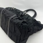 Gaufre Shoulder Bag Nylon Black