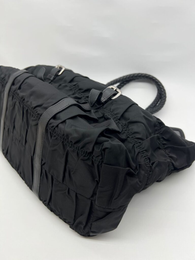 Gaufre Shoulder Bag Nylon Black