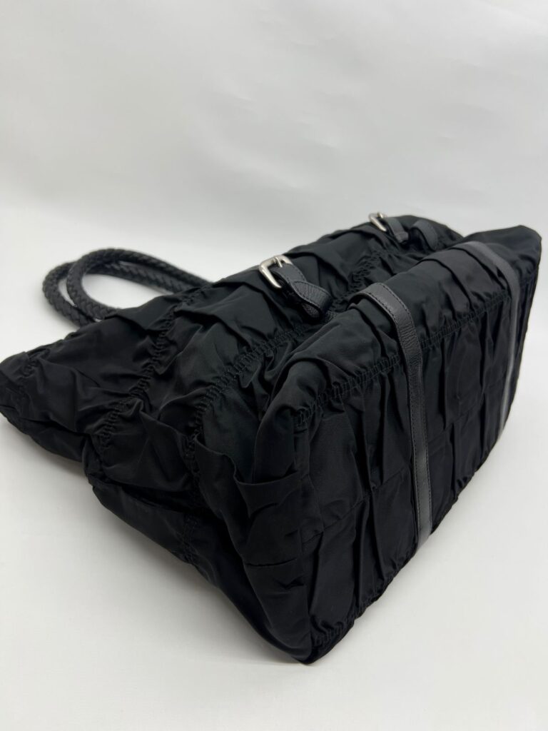 Gaufre Shoulder Bag Nylon Black
