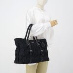 Gaufre Shoulder Bag Nylon Black