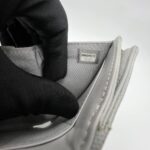 Chanel Trifold Wallet Caviar Light Grey