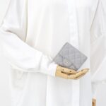 Chanel Trifold Wallet Caviar Light Grey