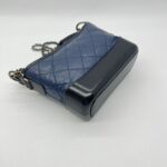 Small Gabrielle Lambskin Blue Black