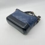 Small Gabrielle Lambskin Blue Black