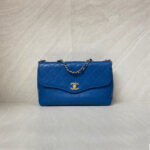 Chanel CC Flap Chain Shoulder Blue GHW