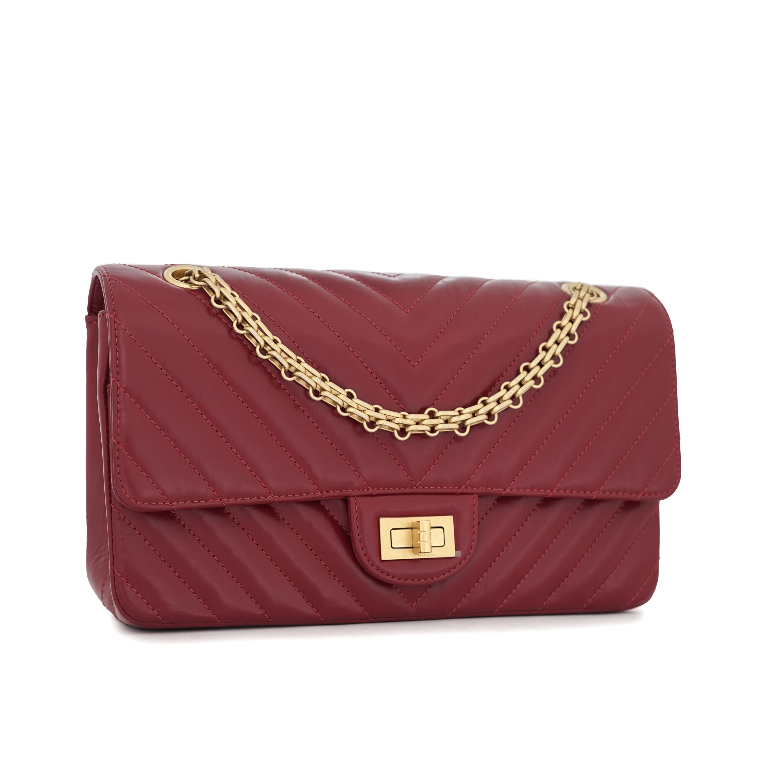 Chanel Reissue Aged Calfskin Red GHW