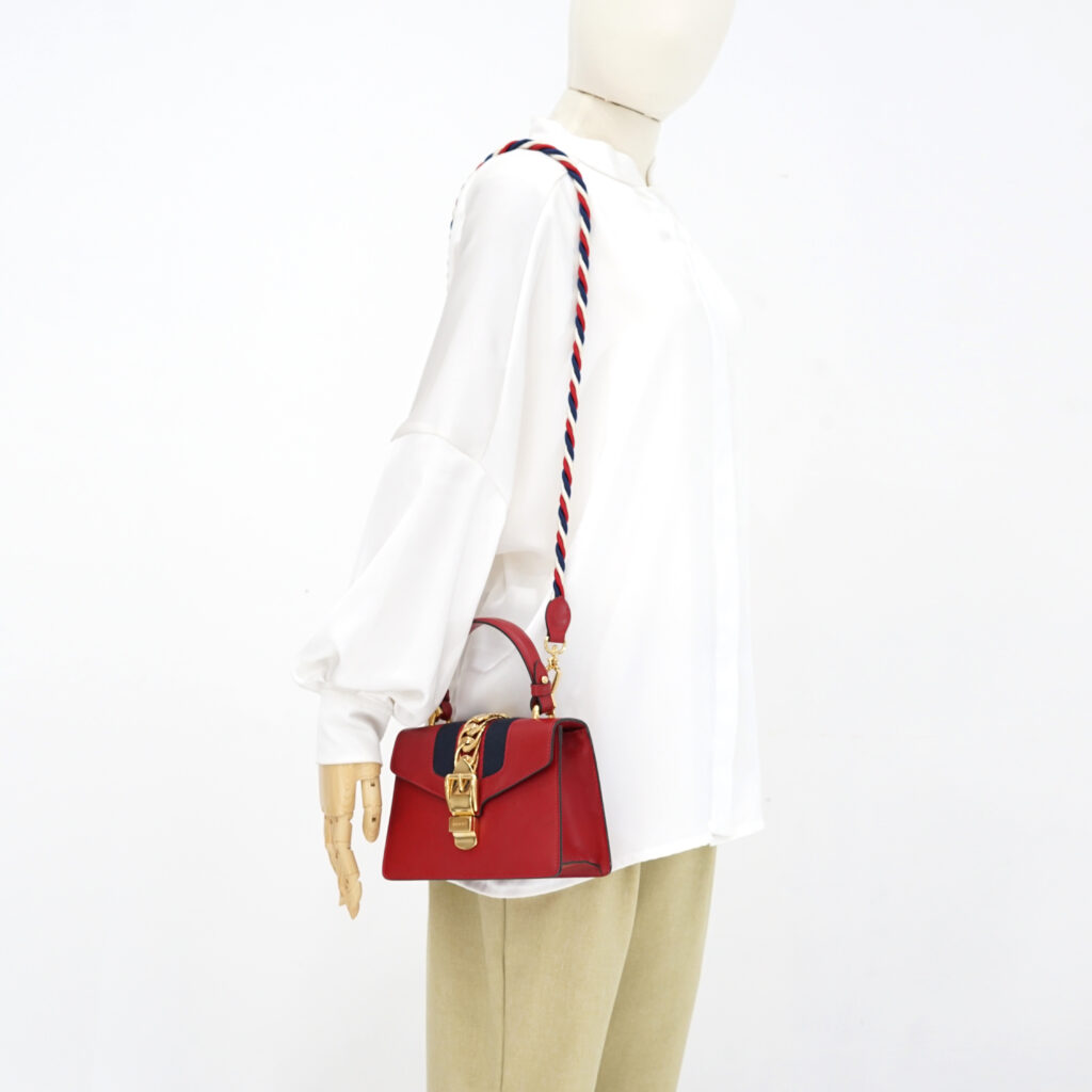 Gucci Sylvie Mini Red GHW