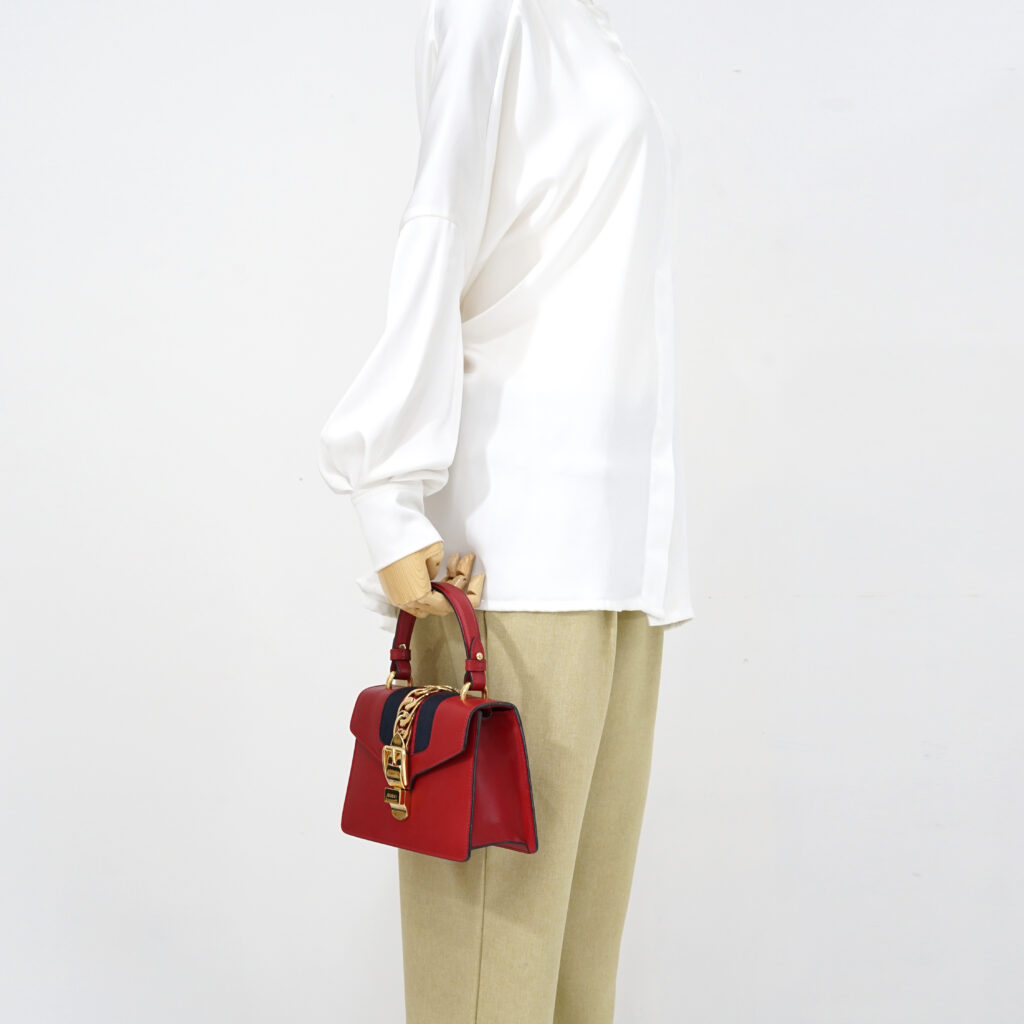 Gucci Sylvie Mini Red GHW