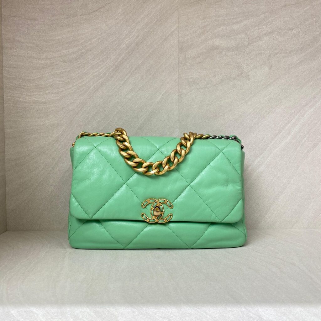 Chanel C19 Large Lambskin Green
