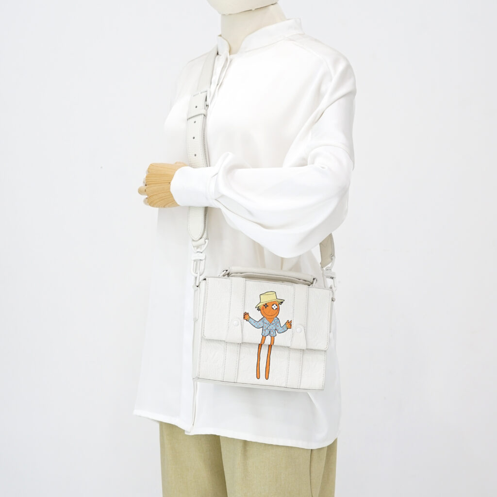 Louis Vuitton Flap Soft Trunk LV Friends Leather White