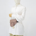 Dior Saddle Belt/Sling Grained Dusty Pink