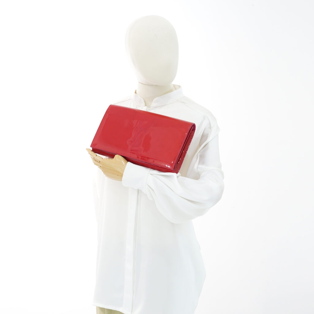 Saint Laurent Belle De Jour Clutch Red