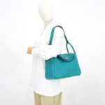Hermes Lindy 30 Clemence Bleu Paon PHW