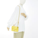 Chanel Mini Flap Bag Pearl Crush Lambskin Yellow GHW
