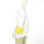 Chanel Mini Flap Bag Pearl Crush Lambskin Yellow GHW