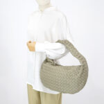 Bottega Veneta Classic Jodie Intrecciato Travertine Green GHW