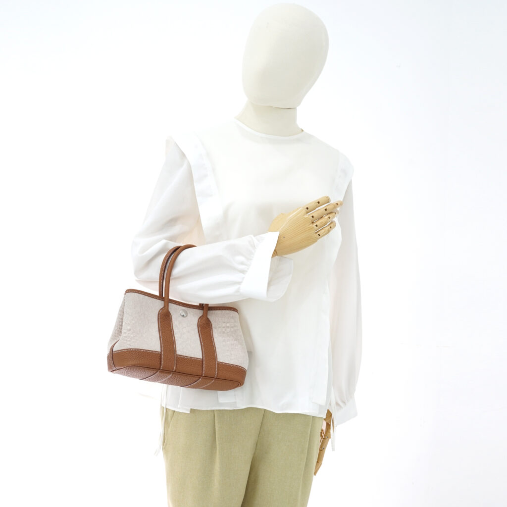 Hermes Neo Garden 23 Negonda Ecru Beige Gold PHW