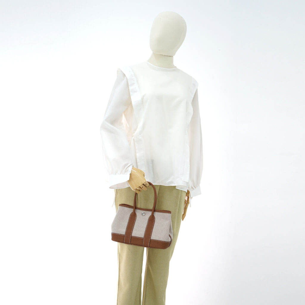 Hermes Neo Garden 23 Negonda Ecru Beige Gold PHW